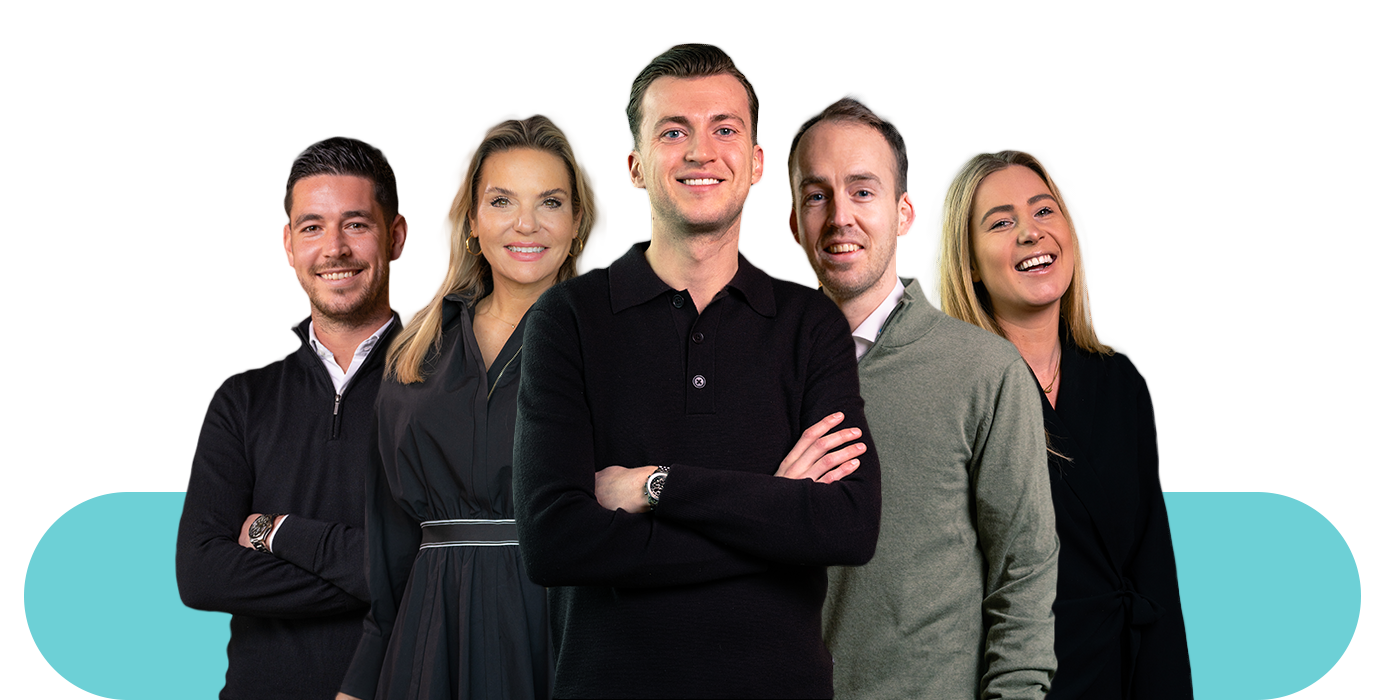 team uitgesneden blauw